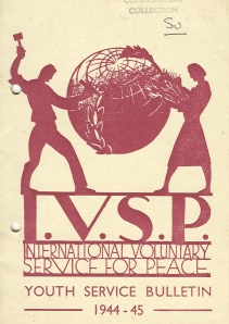 IVSP Youth Service Bulletin, 1944-45. Cover