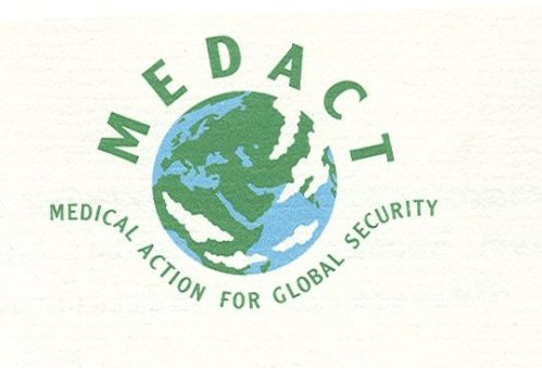 Medact logo, from press release of April 1992